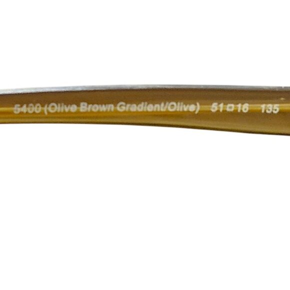 FRAMES ONLY Coach Eyeglasses HC6089 T Olive Brown Gradient Rectangular 51-16-135 - Picture 5 of 10